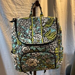 Vera Bradley- island blooms big backpack